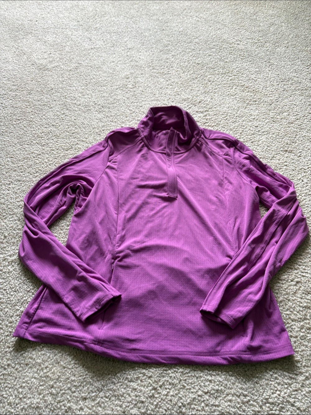 Mondetta Magenta Quarter-Zip Long Sleeve Top